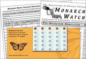 MonarchWatch.org tags and tagging datasheets
